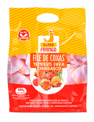 FILE COXA/SOBRECOXA CHURRASCO SUPER FRANGO 800G