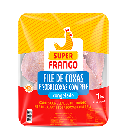 FILE DE COXA/SOBRECOXA SUPER FRANGO IQF 1KG