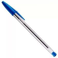 CANETA BIC ESF CRISTAL AZUL