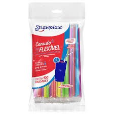 CANUDO STRAWPLAST FLEX SACHE 100UN