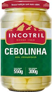 CEBOLINHA BRANCA CONSERVA 300G INCOTRIL