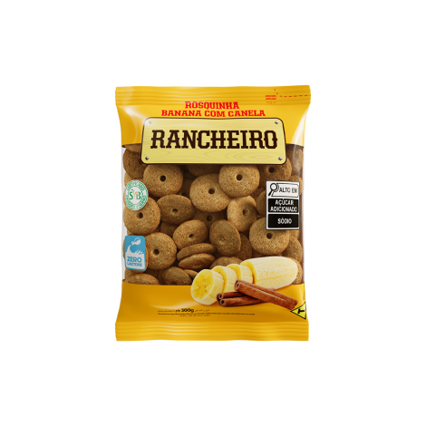 Rosca de banana+canela RANCHEIRO 300G