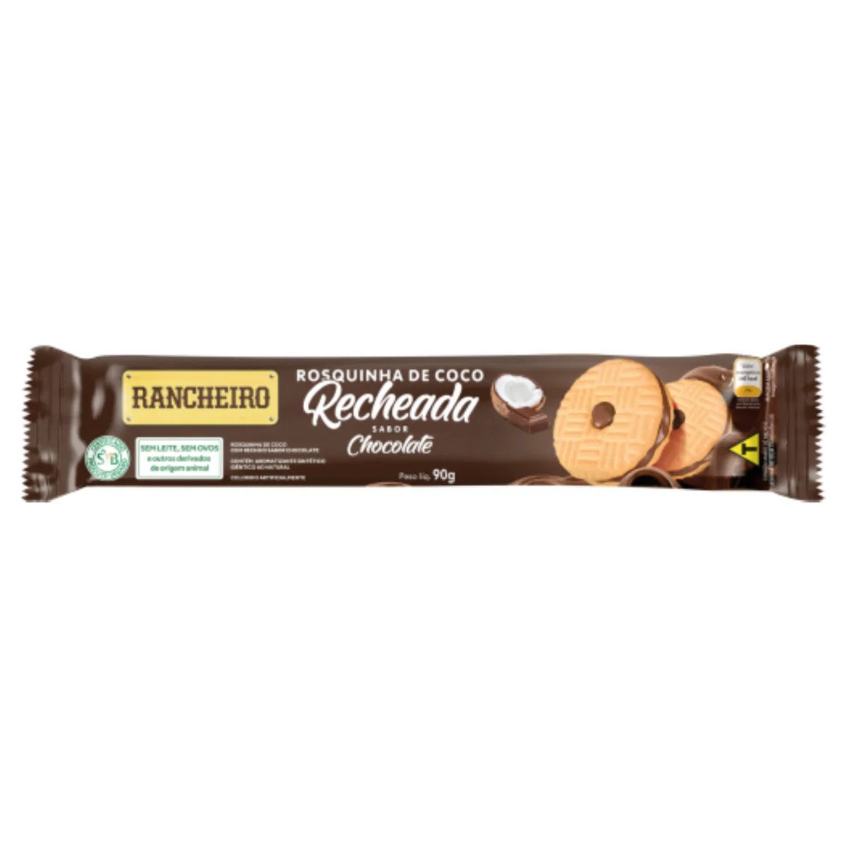 Rosquinha recheada de choco e coco RANCHEIRO 90G