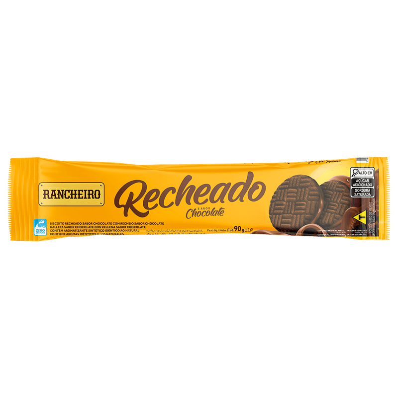 Rosquinha recheada de chocolate RANCHEIRO 90G