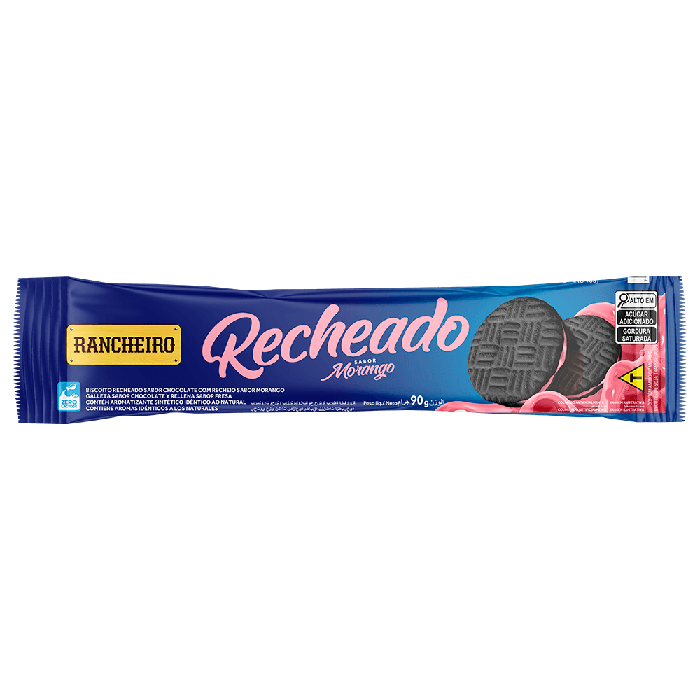 Rosquinha de morango+caramelo RANCHEIRO 90G