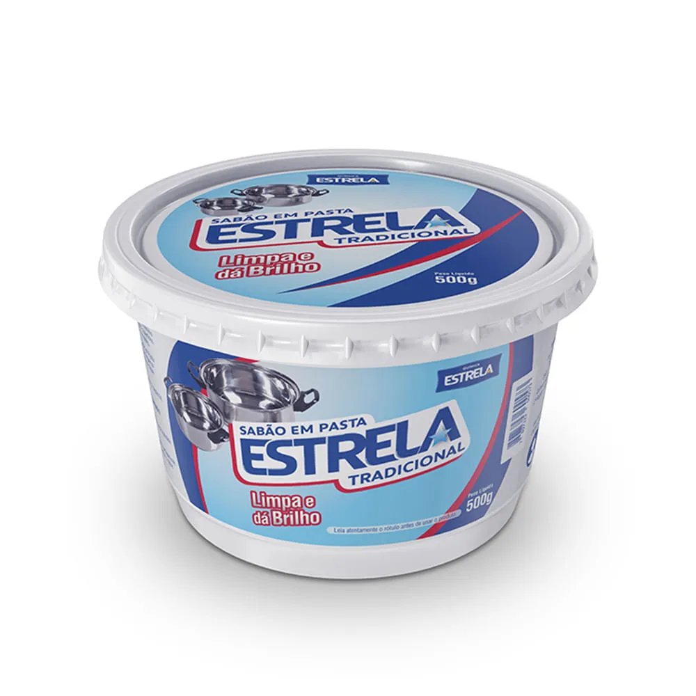 Sabão em pasta ESTRELA Tradicional 500G