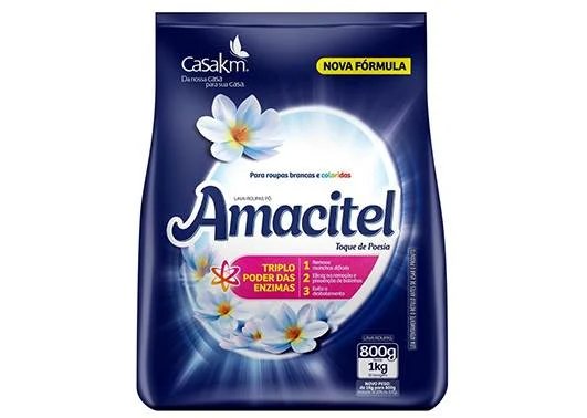 Sabão em pó AMACITEL Toque de Poesia 800G