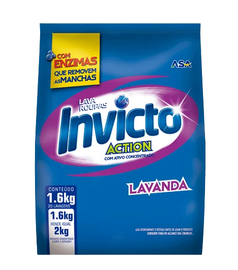 Sabão em pó INVICTO Lavanda 1,6KG