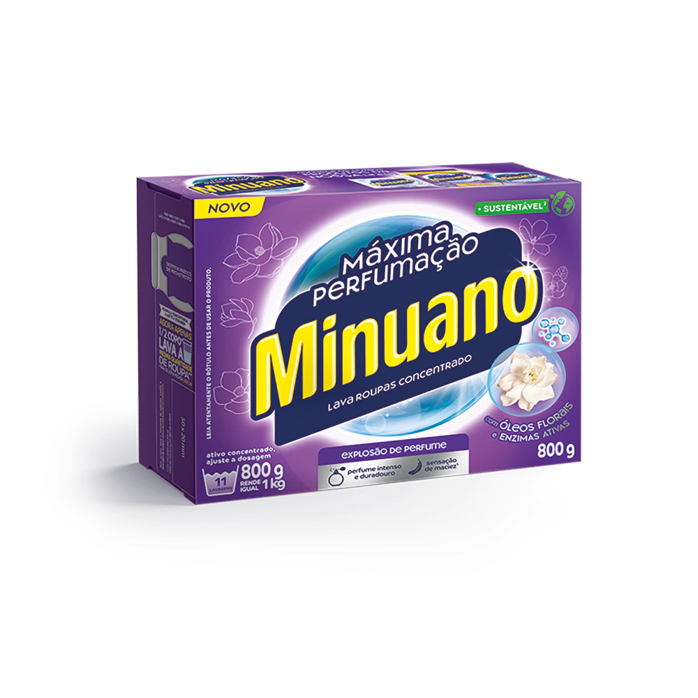 Sabão em pó MINUANO Máxima Perfumação 800G