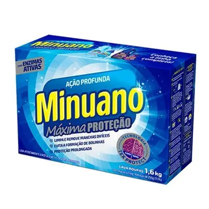 Sabão em pó MINUANO Máxima Proteção 1,6KG
