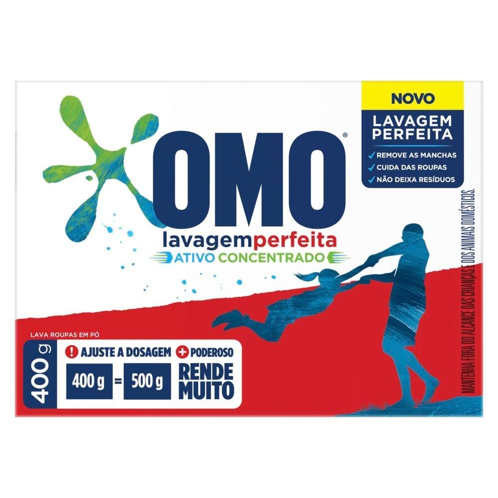 Sabão em pó OMO Lavagem Perfeita 400G