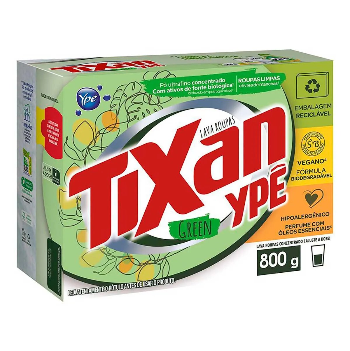 Sabão em pó TIXAN Green 800G