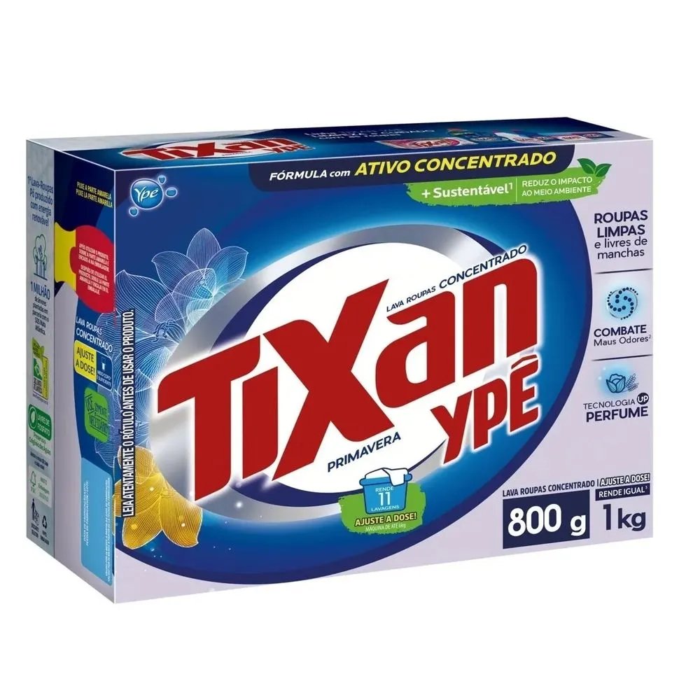 Sabão em pó TIXAN Primavera 800G