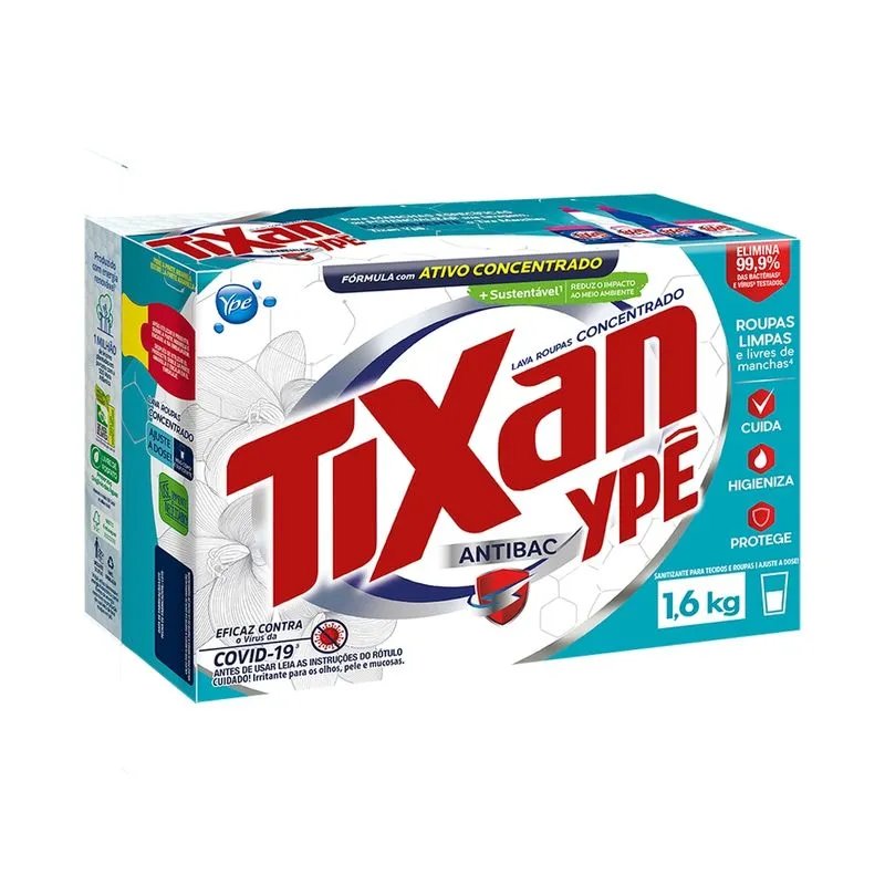 Sabão em pó TIXAN Antibact 1,6KG