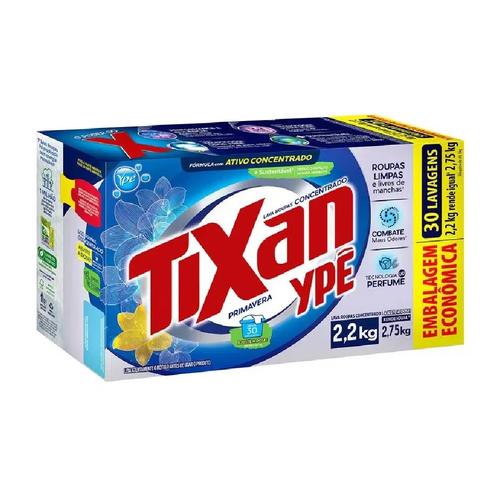 Sabão em pó TIXAN Primavera 2,2KG