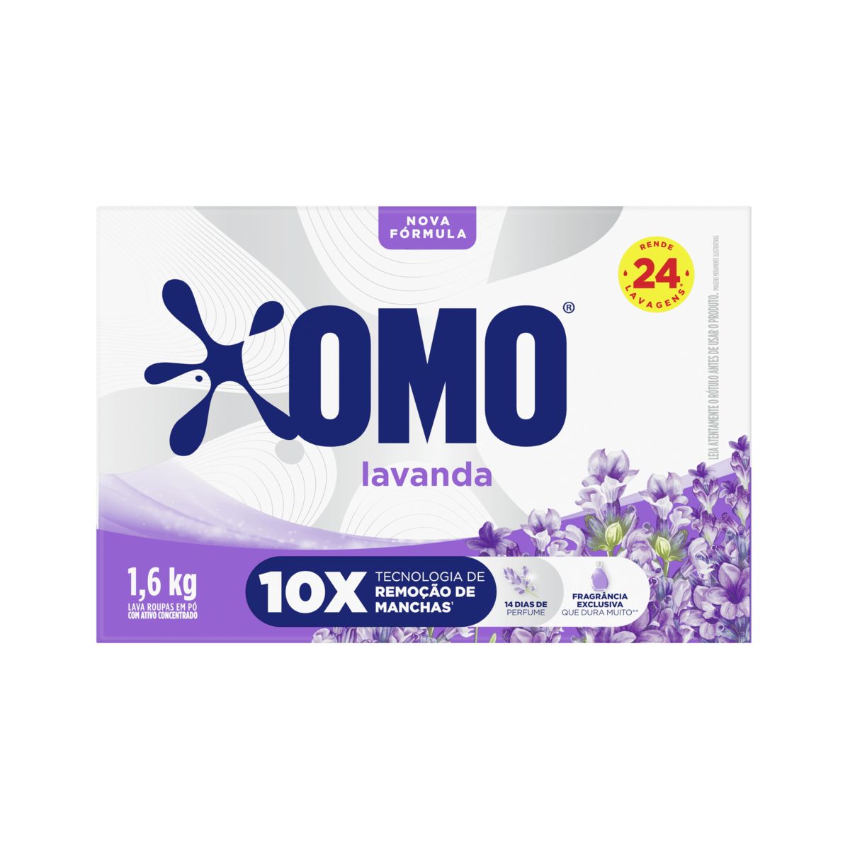 Sabão em pó OMO Lavanda 1,6KG