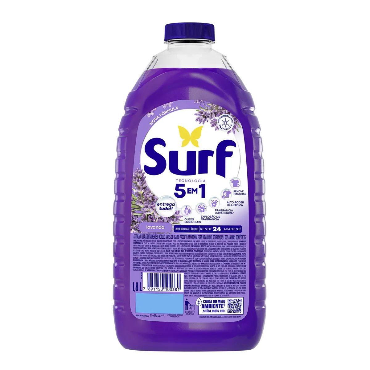 Sabão líquido SURF Lavanda 1,8L