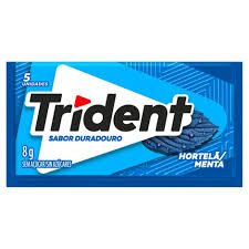 CHICLE TRIDENT HORTELÃ 8G
