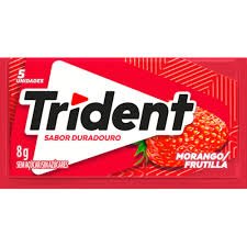 CHICLE TRIDENT MORANGO 8G
