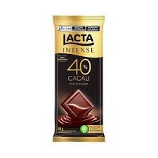 CHOCOLATE LACTA 40% CACAU INTENSO E MACIO 85G