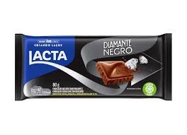 CHOCOLATE LACTA DIAMANTE NEGRO 80G