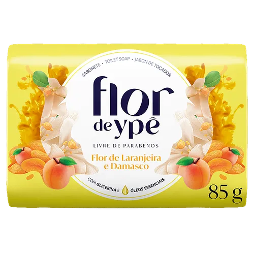 Sabonete FLOR DE YPÊ Laranjeira e Damasco 85G