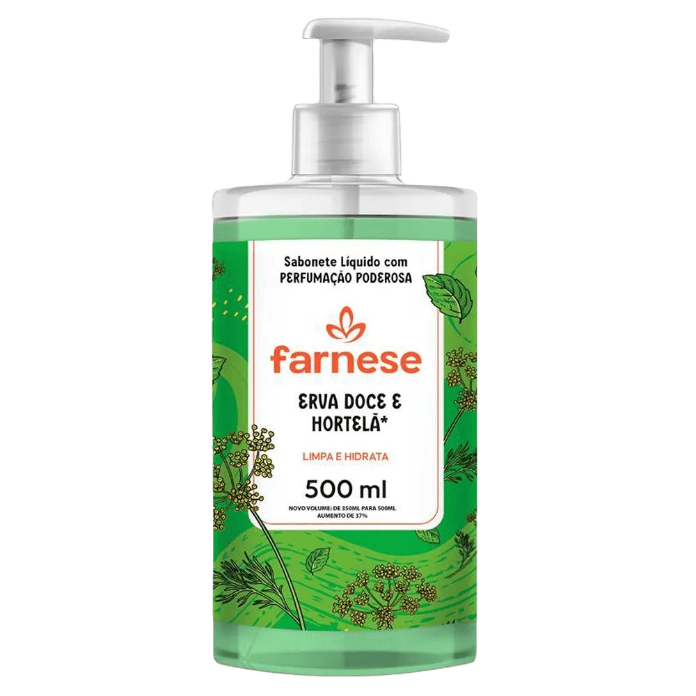 Sabonete FARNESE Erva Doce e Hortelã 500ml