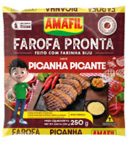 FAROFA MAND PICANHA PICANTE AMAFIL 250GR