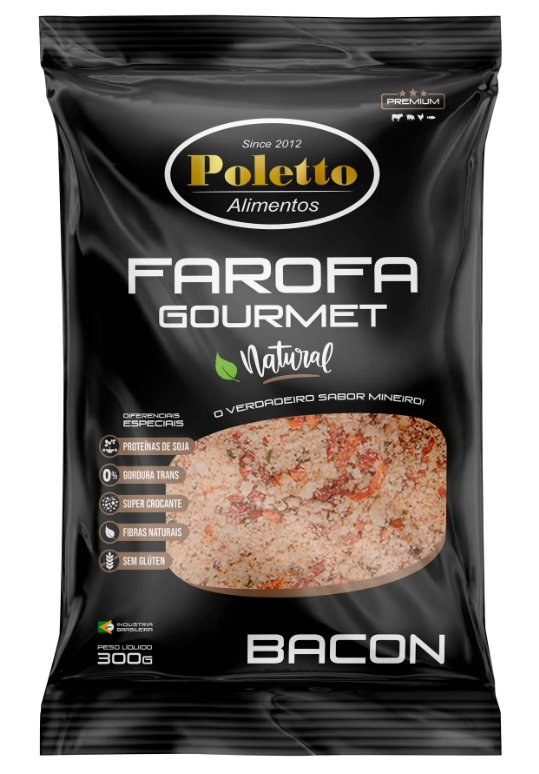 FAROFA DE BACON POLETTO 300G