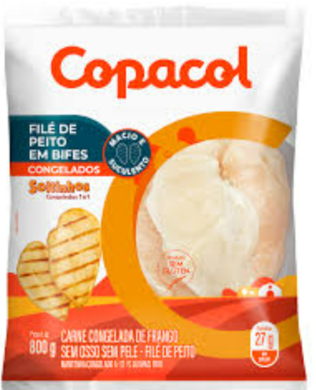 FILE DE PEITO EM BIFE COPACOL IQF 800G