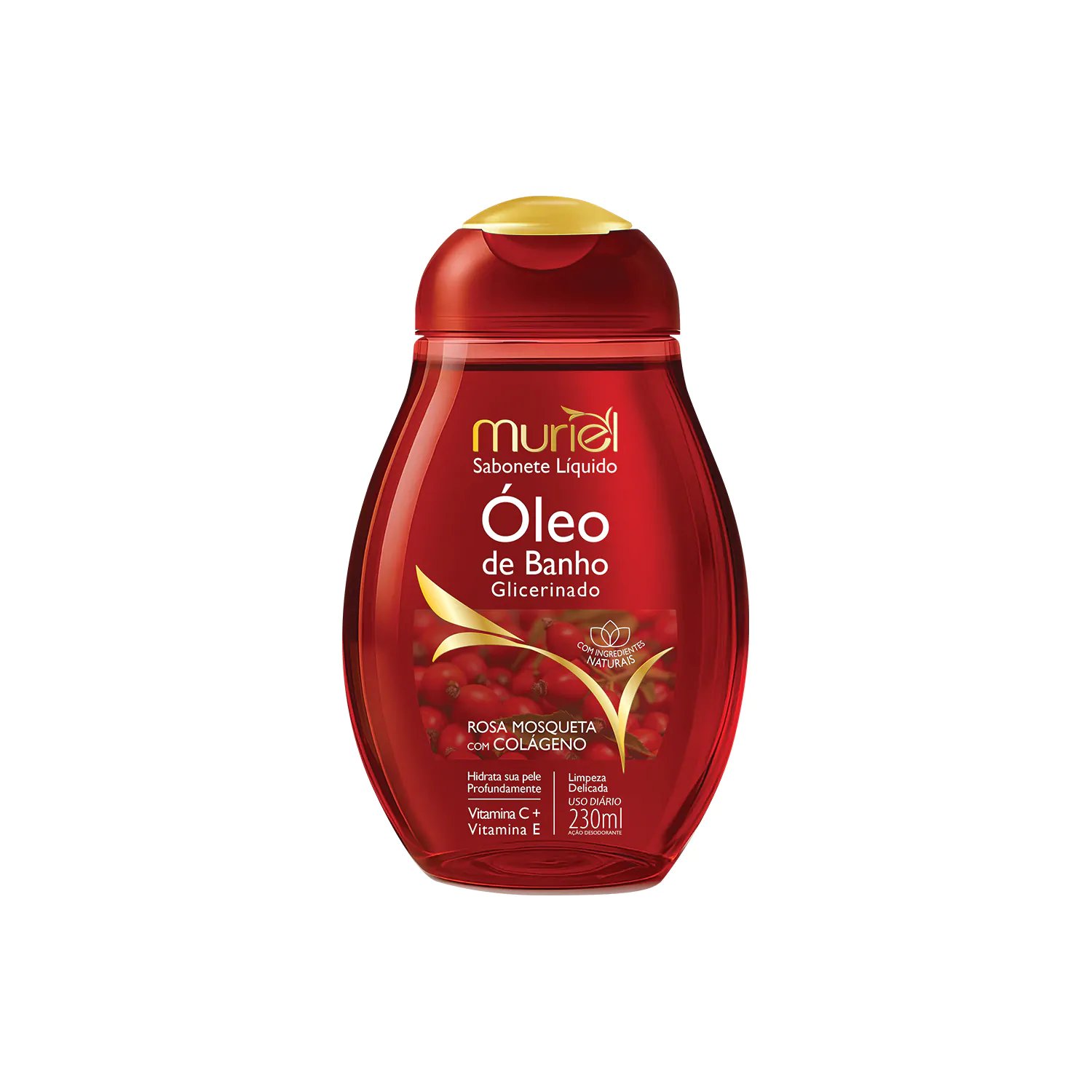 Sabonete MURIEL Óleo de banho Rosa mosqueta 230ml