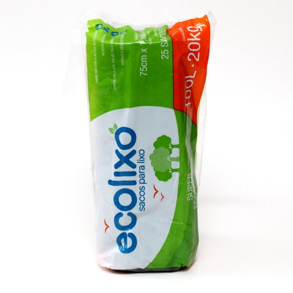 Saco de lixo ECOLIXO preto 30L