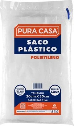Saco de plástico PURACASA 1KG 330un