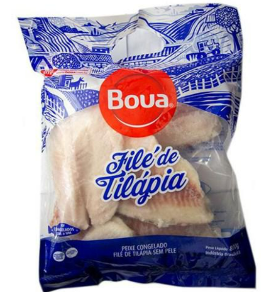 FILE TILAPIA IQF GO BOUA 12X800G - 9,6KG
