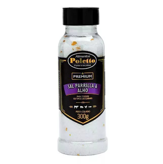 Sal de parrilla e alho POLETTO 250g
