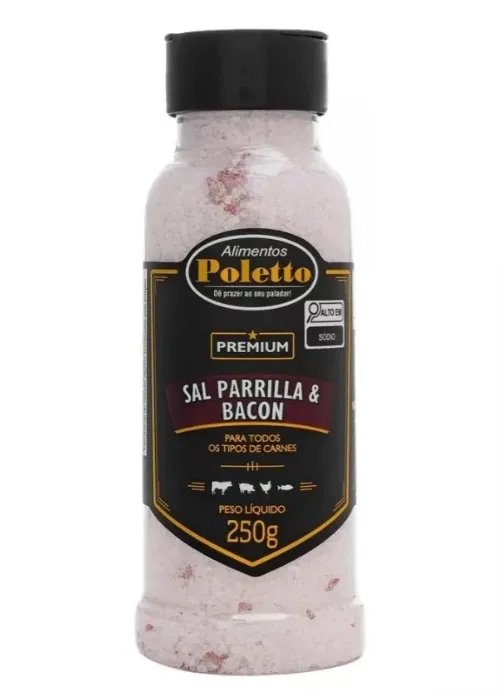 Sal de parrilla e bacon POLETTO 250g
