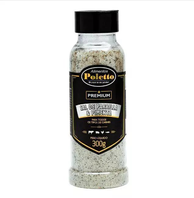 Sal de parrilla e pimenta POLETTO 250g