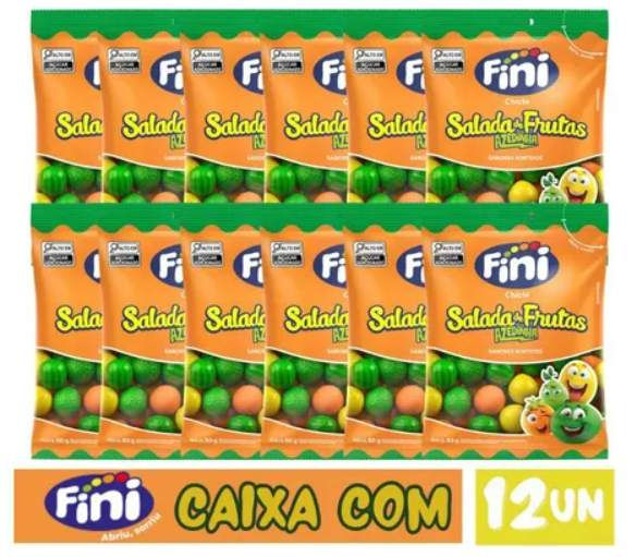 FINI CHICLE SALADA DE FRUTAS 12X80G