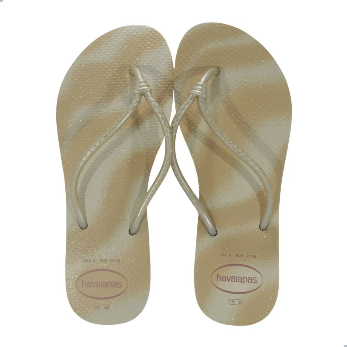 Sandália HAVAIANAS Tube gloss palha