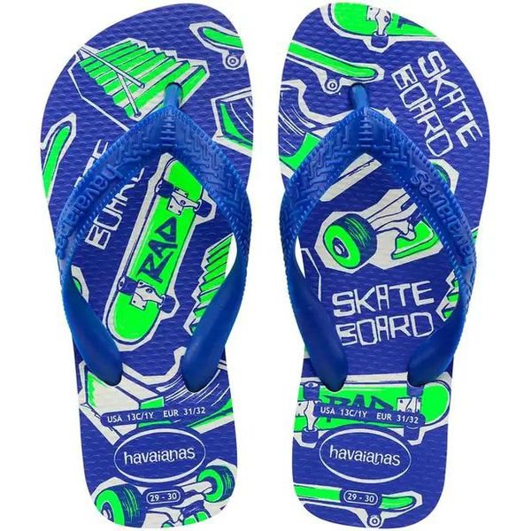 Sandália HAVAIANAS Kids Top Athletic branco e azul