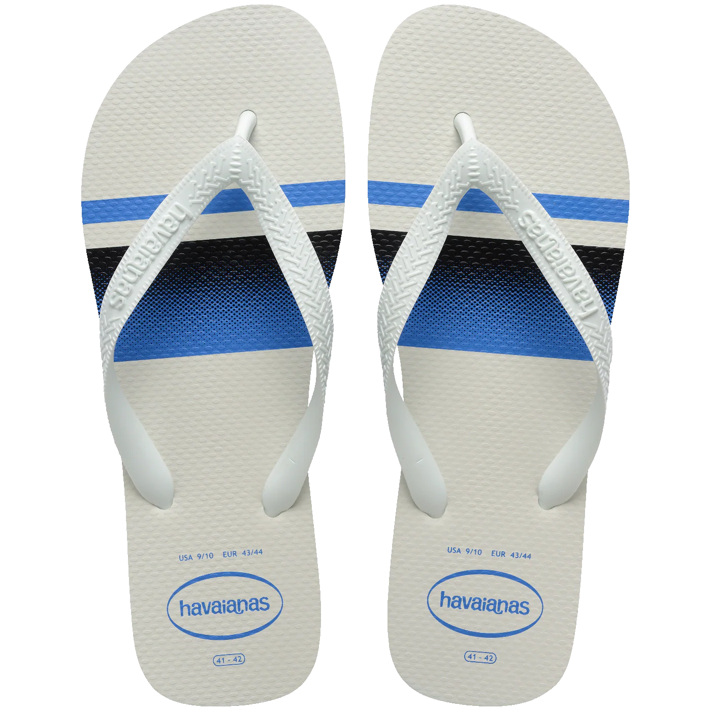 Sandália HAVAIANAS Top Basic branco e azul