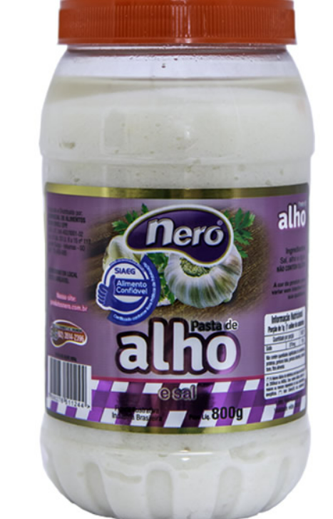 Pasta de alho c/ pimenta NERO 800G