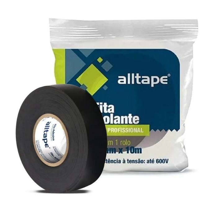 FITA ISOLANTE ALLTAPE PRETA 10M