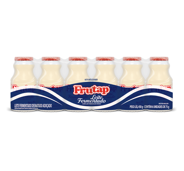 FRUTAP LEITE. FERM GARRAFA 6X75GR