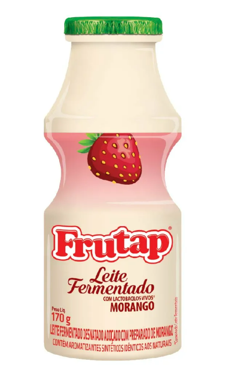 FRUTAP LEITE. FERM MORANGO 170GR