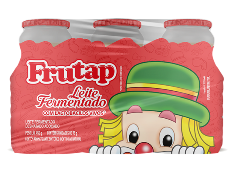 FRUTAP LEITE. FERM PATATI MORANGO GF 450GR