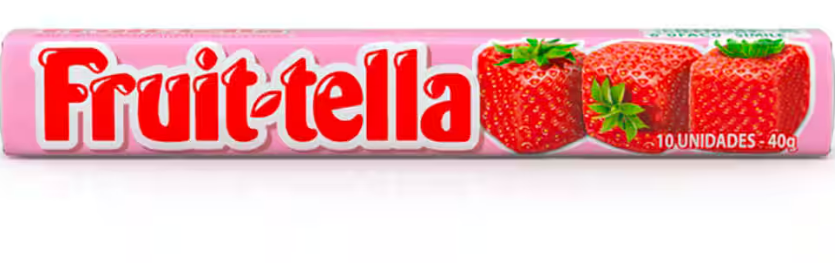 FRUITTELLA MASTIGAVEL MORANGO 40G