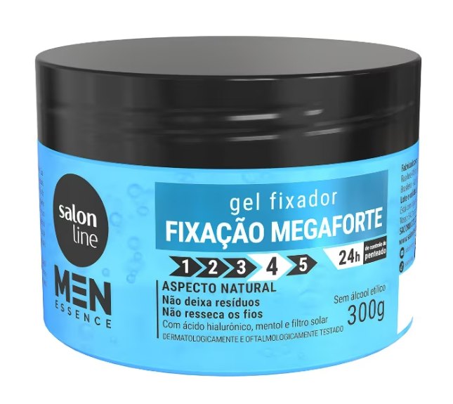 GEL SALON LINE MEN FIXACAO MEGA FORTE 300G