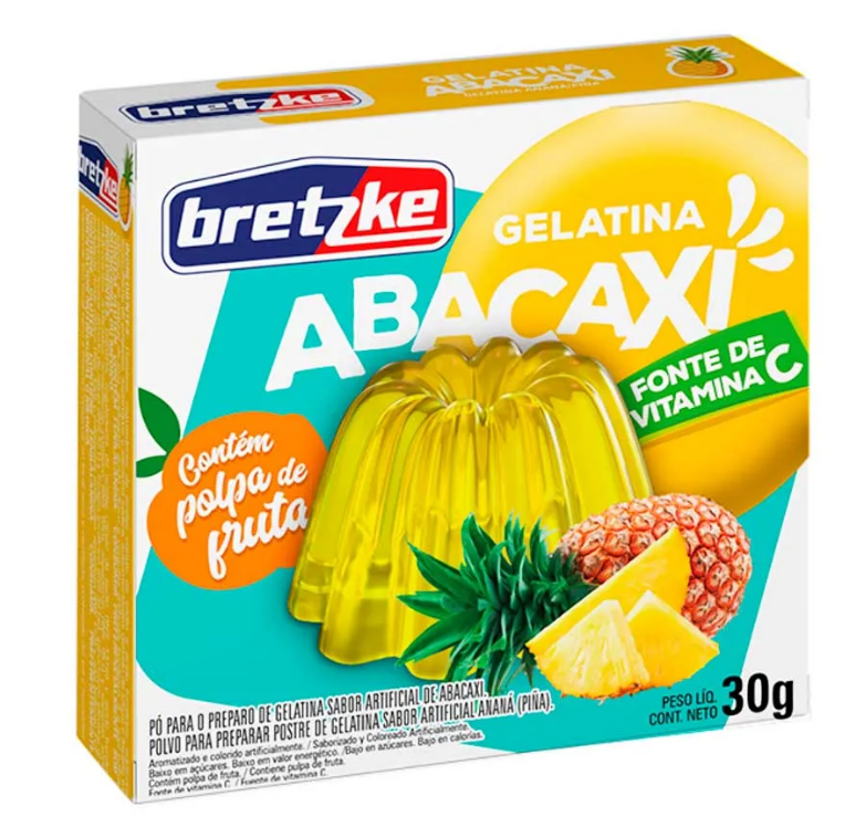 GELATINA BRETZKE 30GR ABACAXI