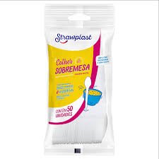 COLHER DESC SOBREMESA STRAWPLAST 50UN